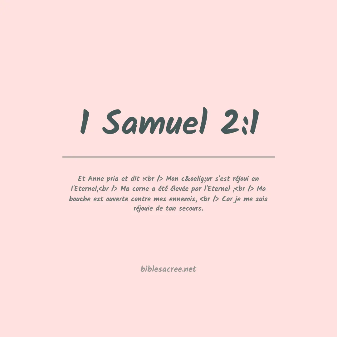 1 Samuel - 2:1