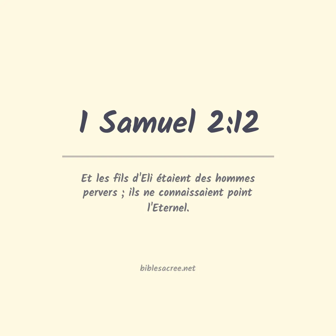 1 Samuel - 2:12