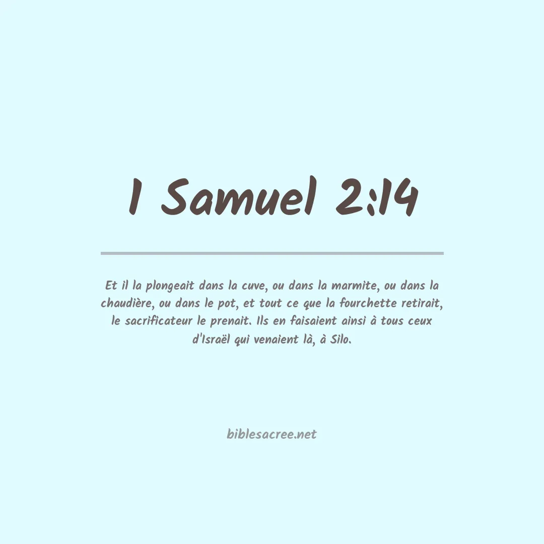 1 Samuel - 2:14