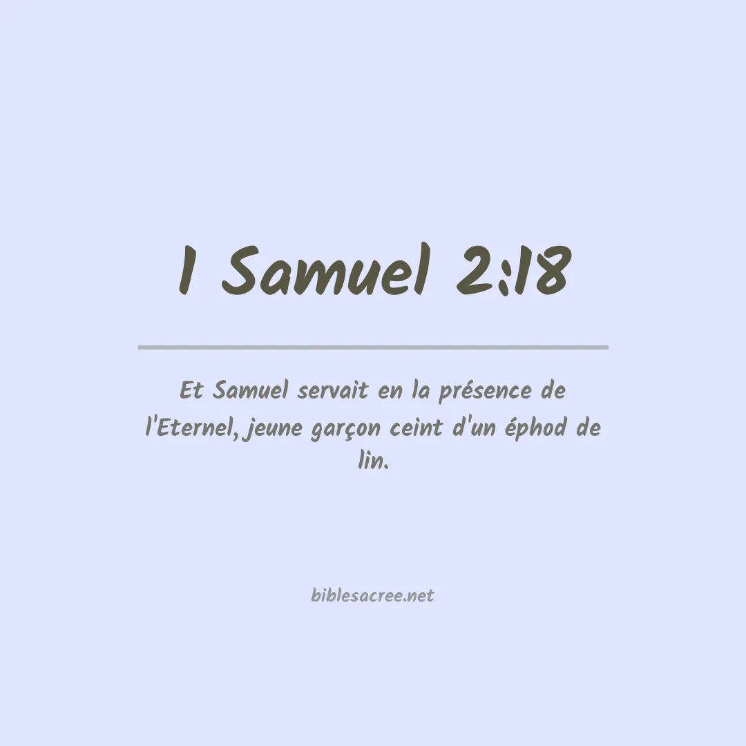 1 Samuel - 2:18