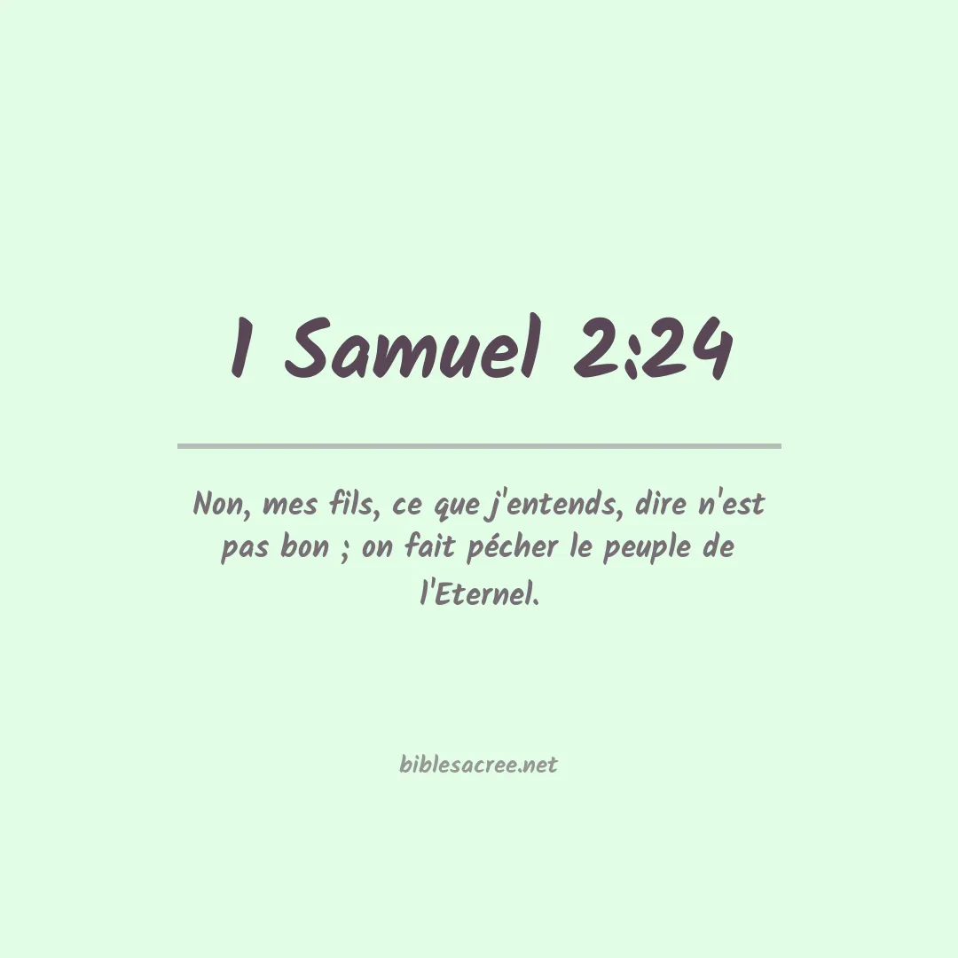 1 Samuel - 2:24