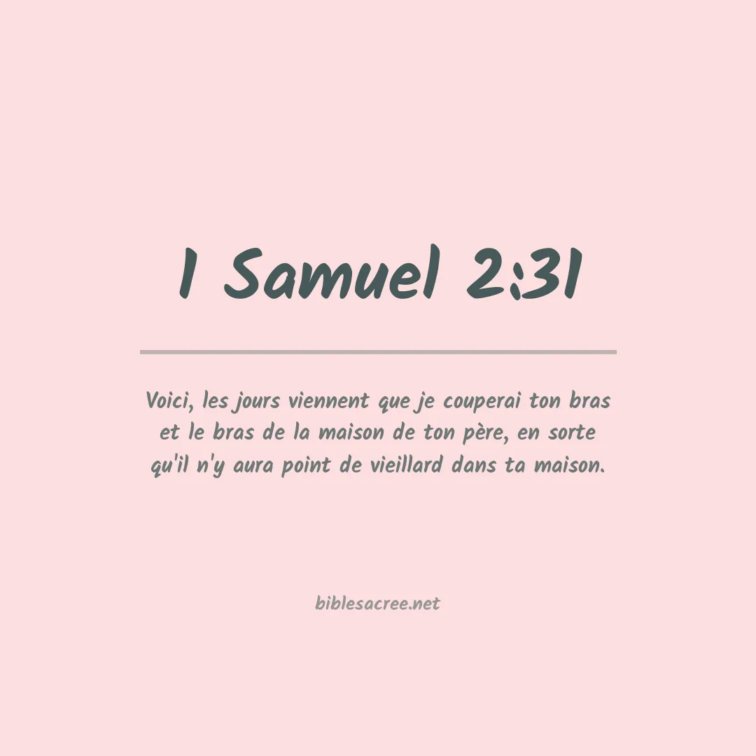 1 Samuel - 2:31