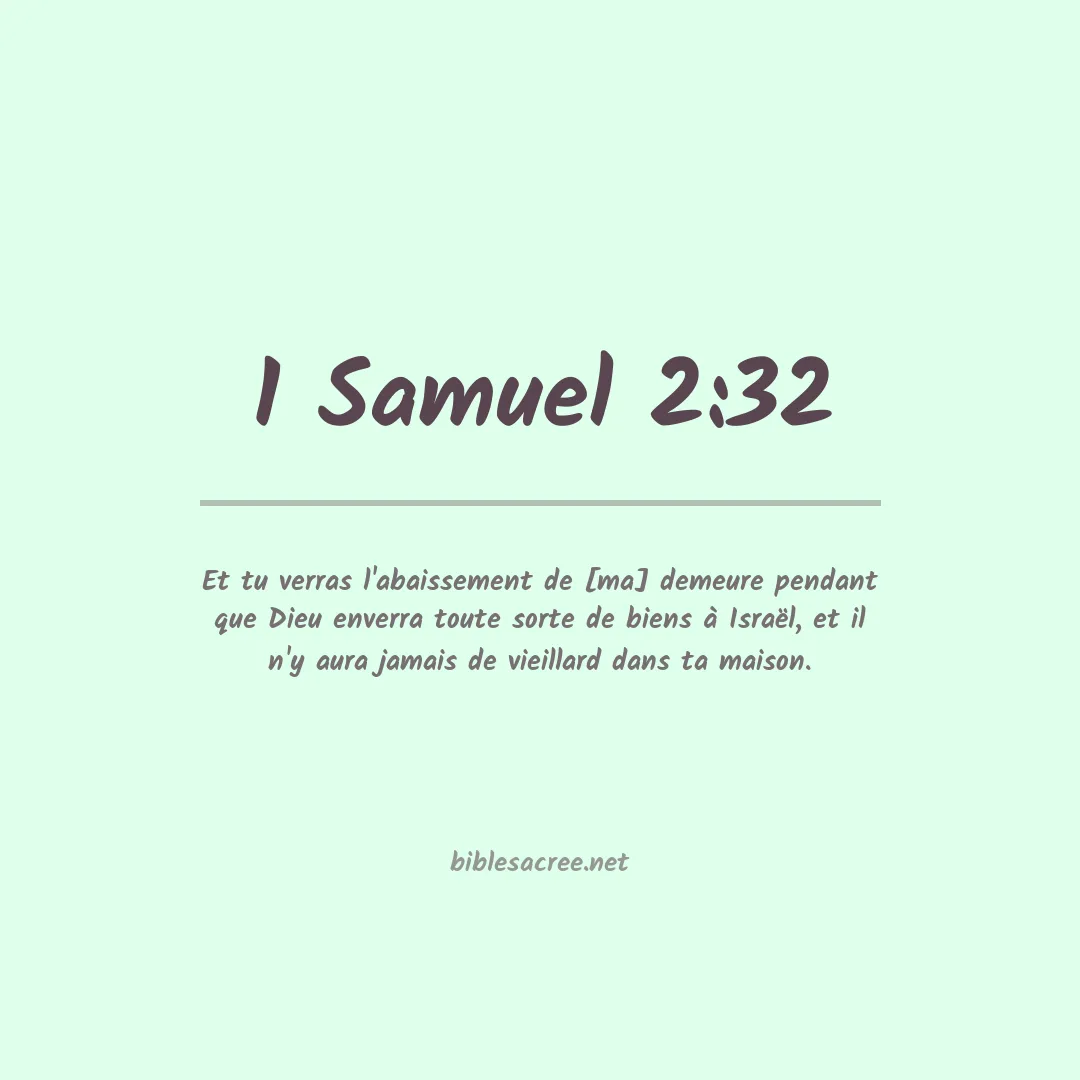 1 Samuel - 2:32