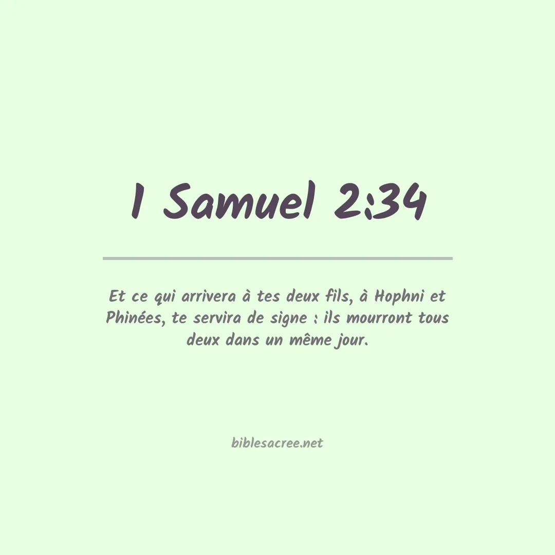 1 Samuel - 2:34