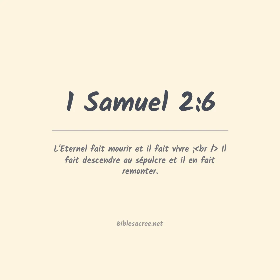 1 Samuel - 2:6