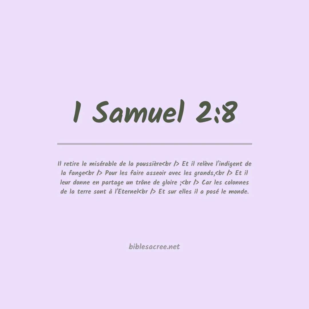 1 Samuel - 2:8
