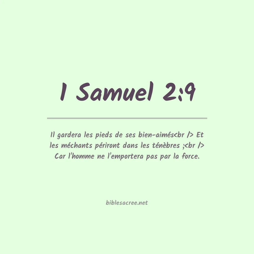 1 Samuel - 2:9
