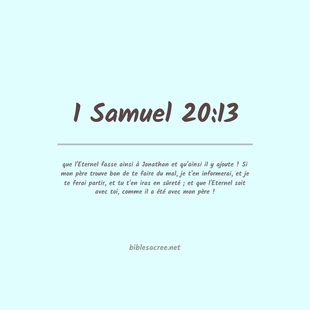 1 Samuel - 20:13