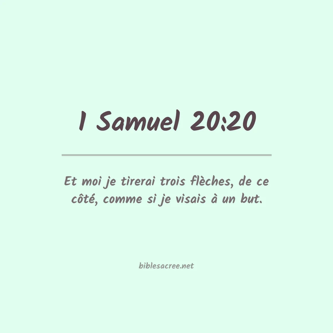 1 Samuel - 20:20