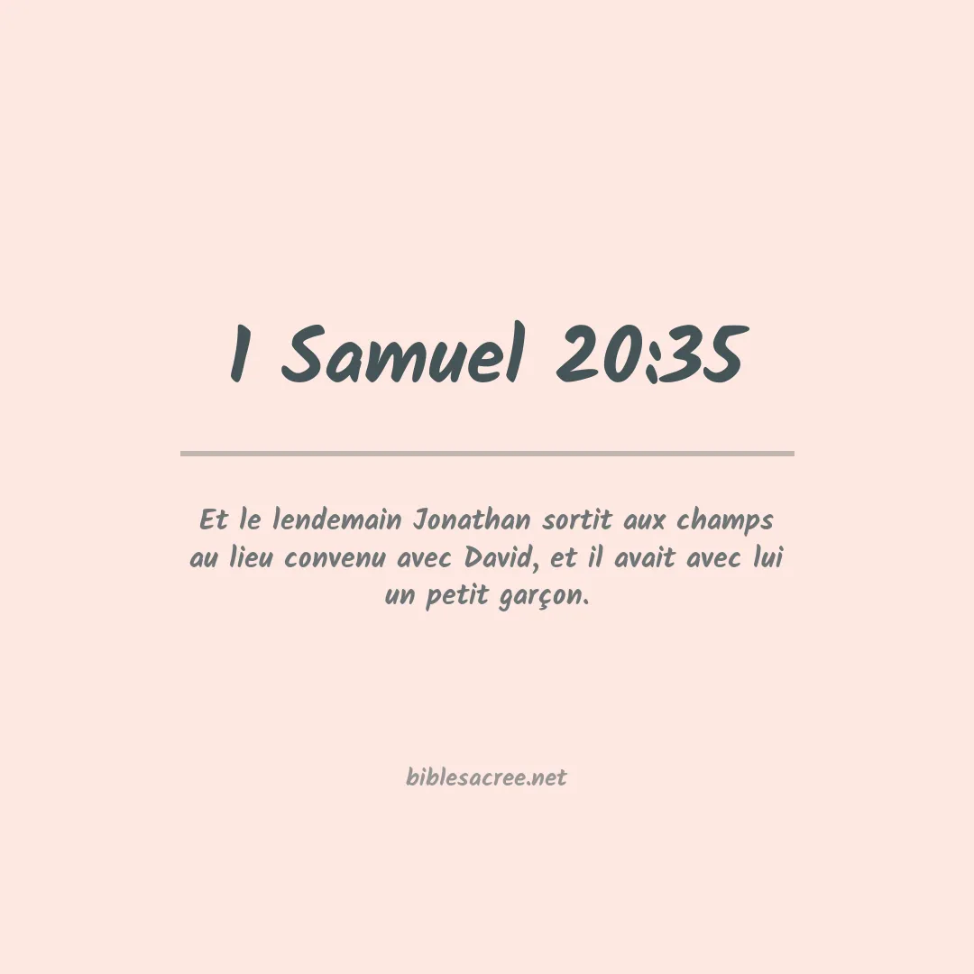 1 Samuel - 20:35