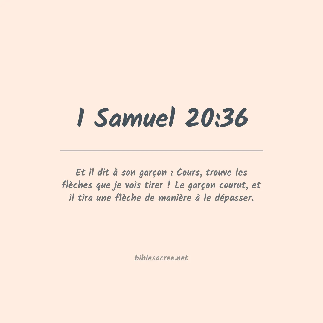 1 Samuel - 20:36