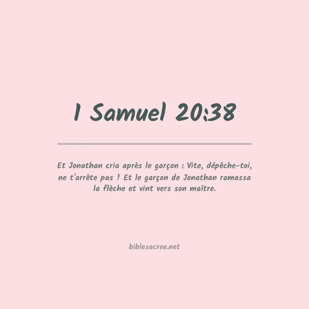1 Samuel - 20:38