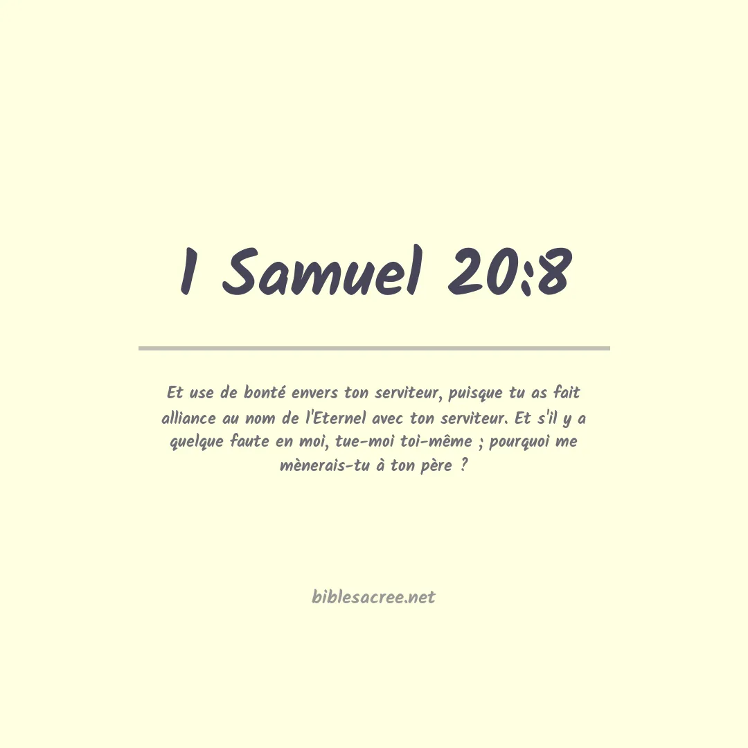 1 Samuel - 20:8