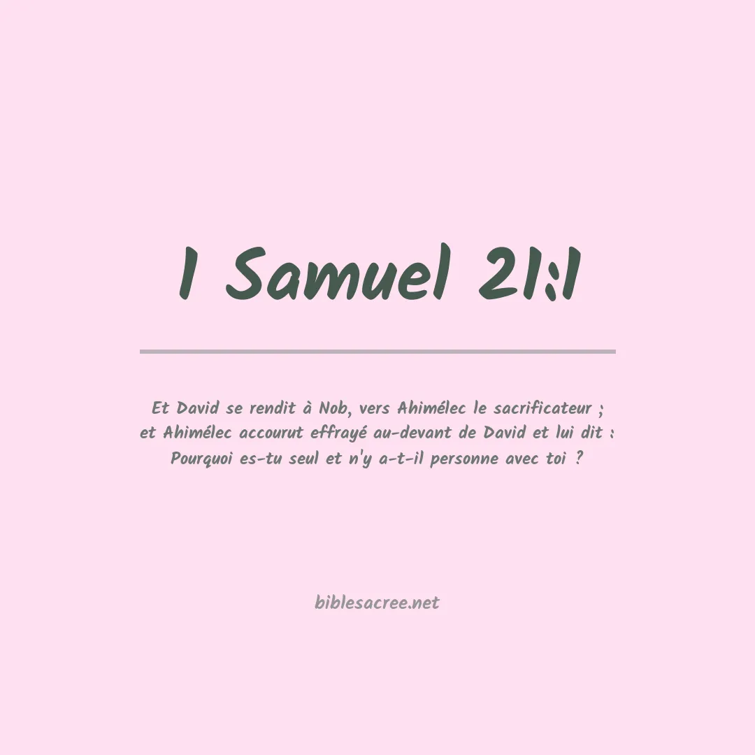 1 Samuel - 21:1