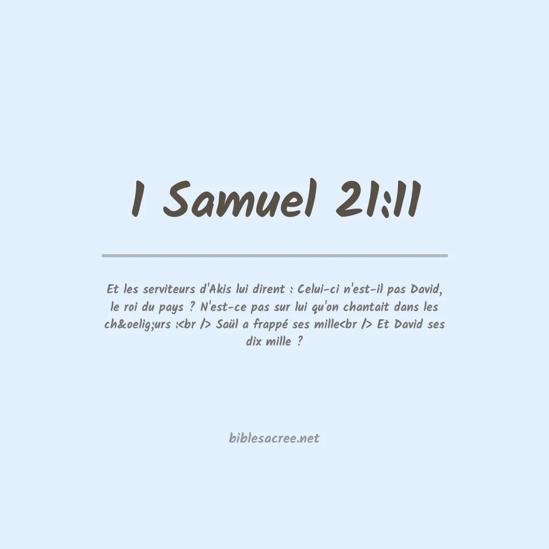 1 Samuel - 21:11