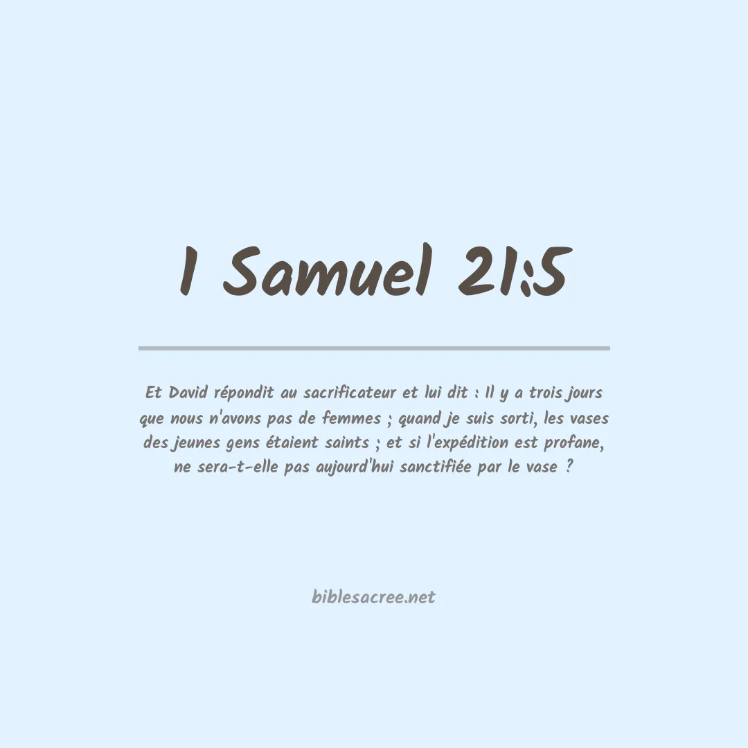 1 Samuel - 21:5