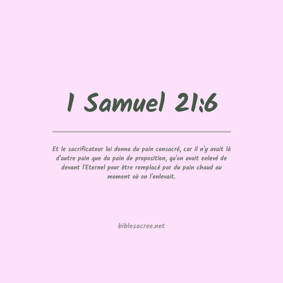 1 Samuel - 21:6