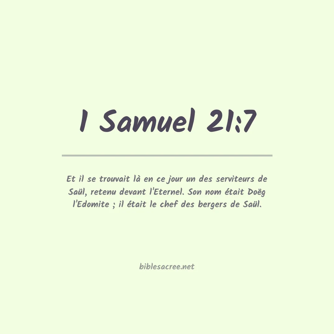 1 Samuel - 21:7