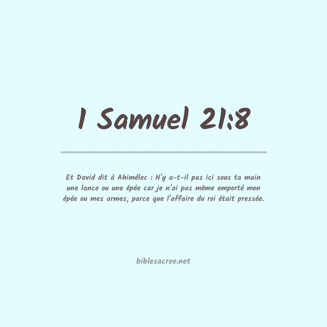 1 Samuel - 21:8