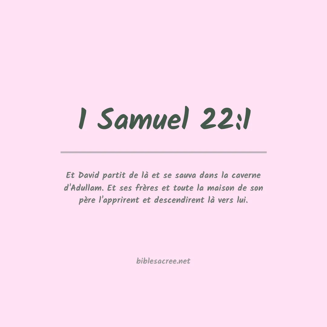 1 Samuel - 22:1