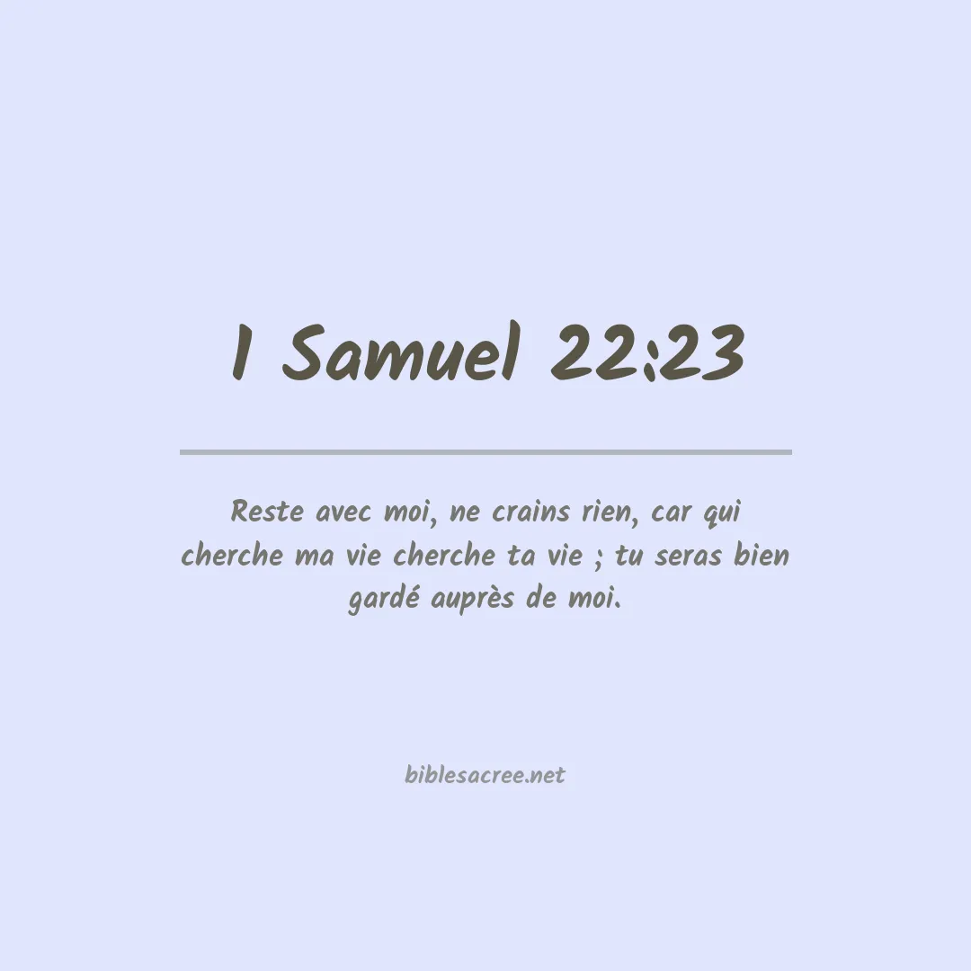 1 Samuel - 22:23