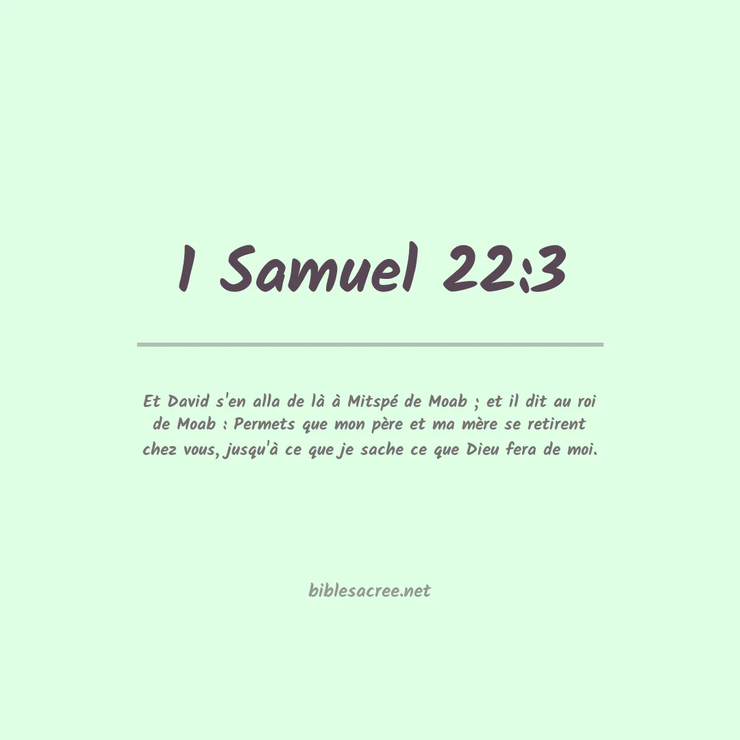 1 Samuel - 22:3