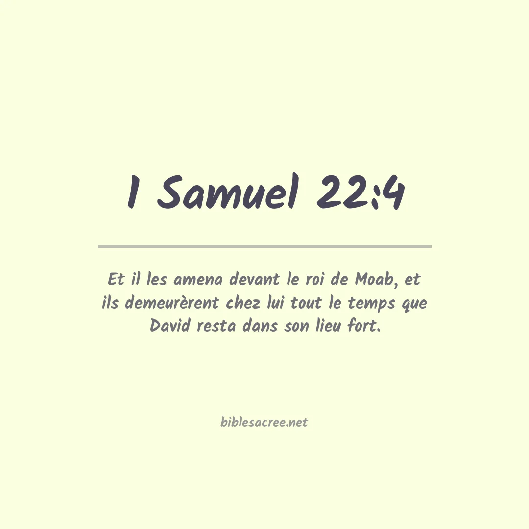 1 Samuel - 22:4