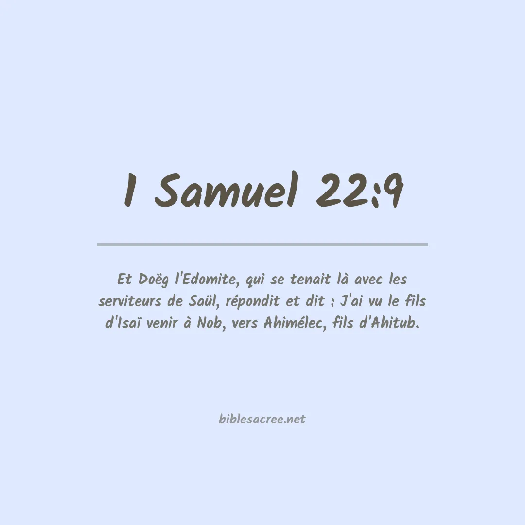 1 Samuel - 22:9