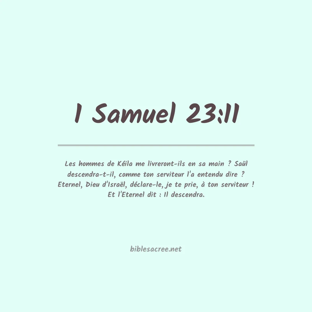1 Samuel - 23:11