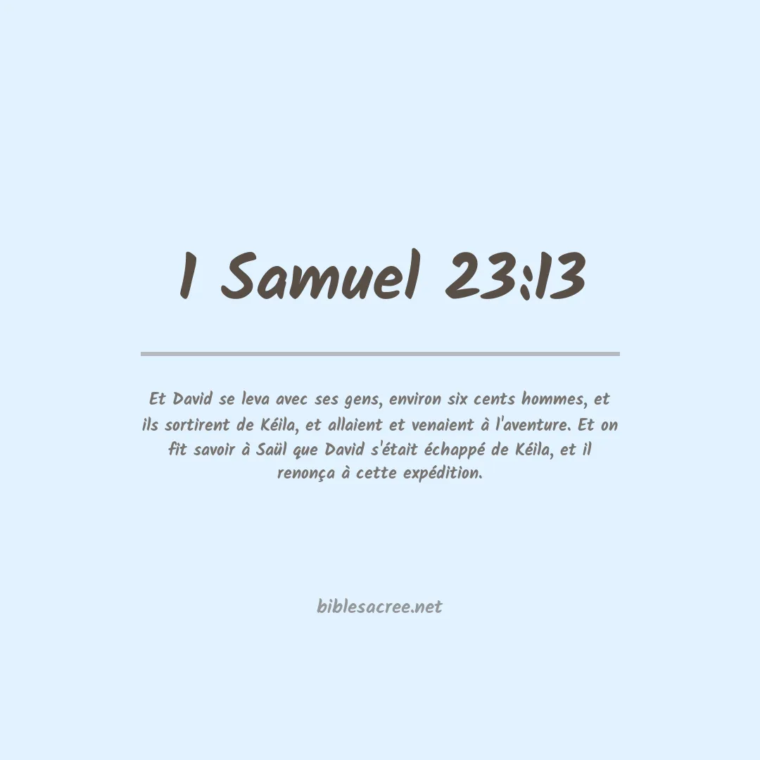 1 Samuel - 23:13