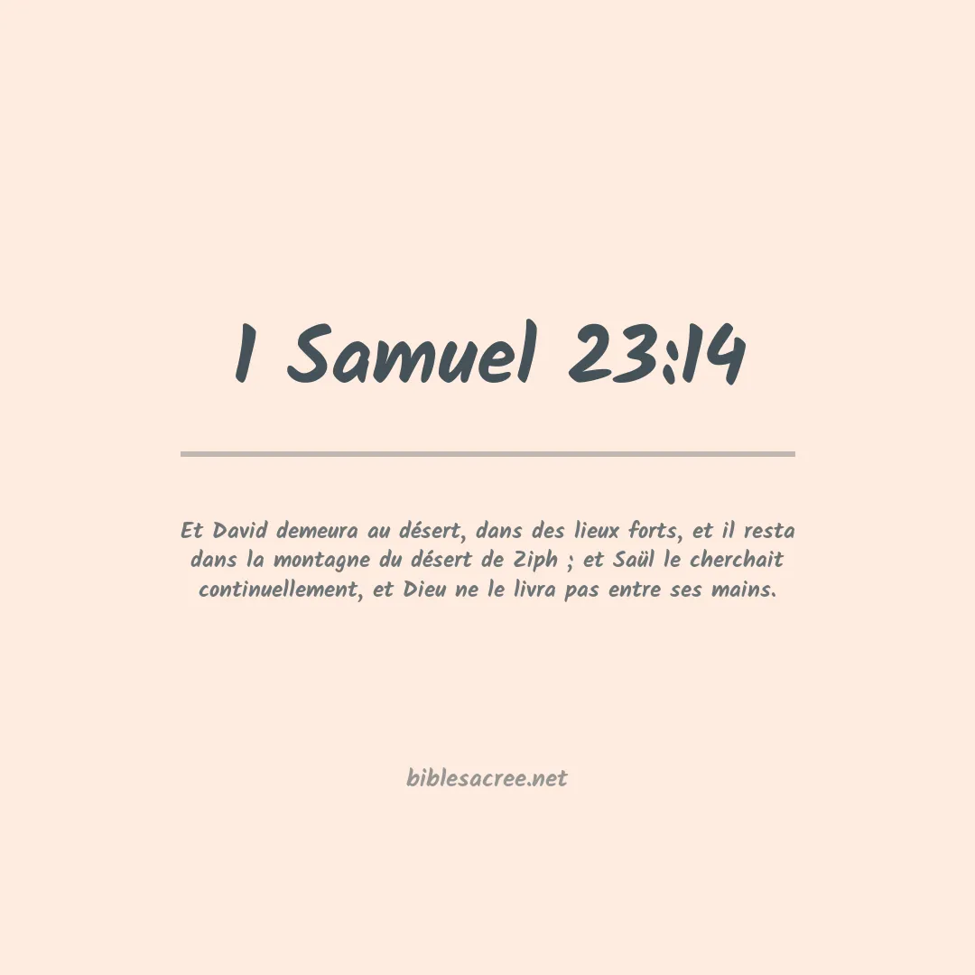 1 Samuel - 23:14