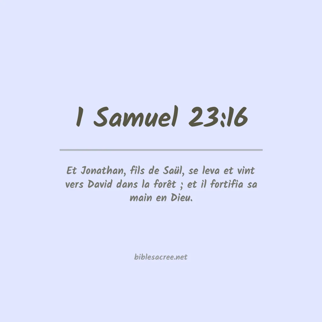1 Samuel - 23:16