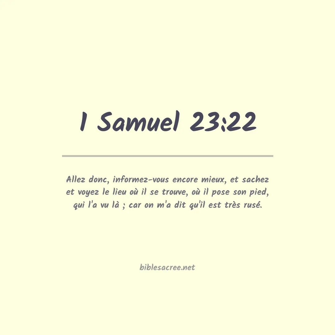 1 Samuel - 23:22