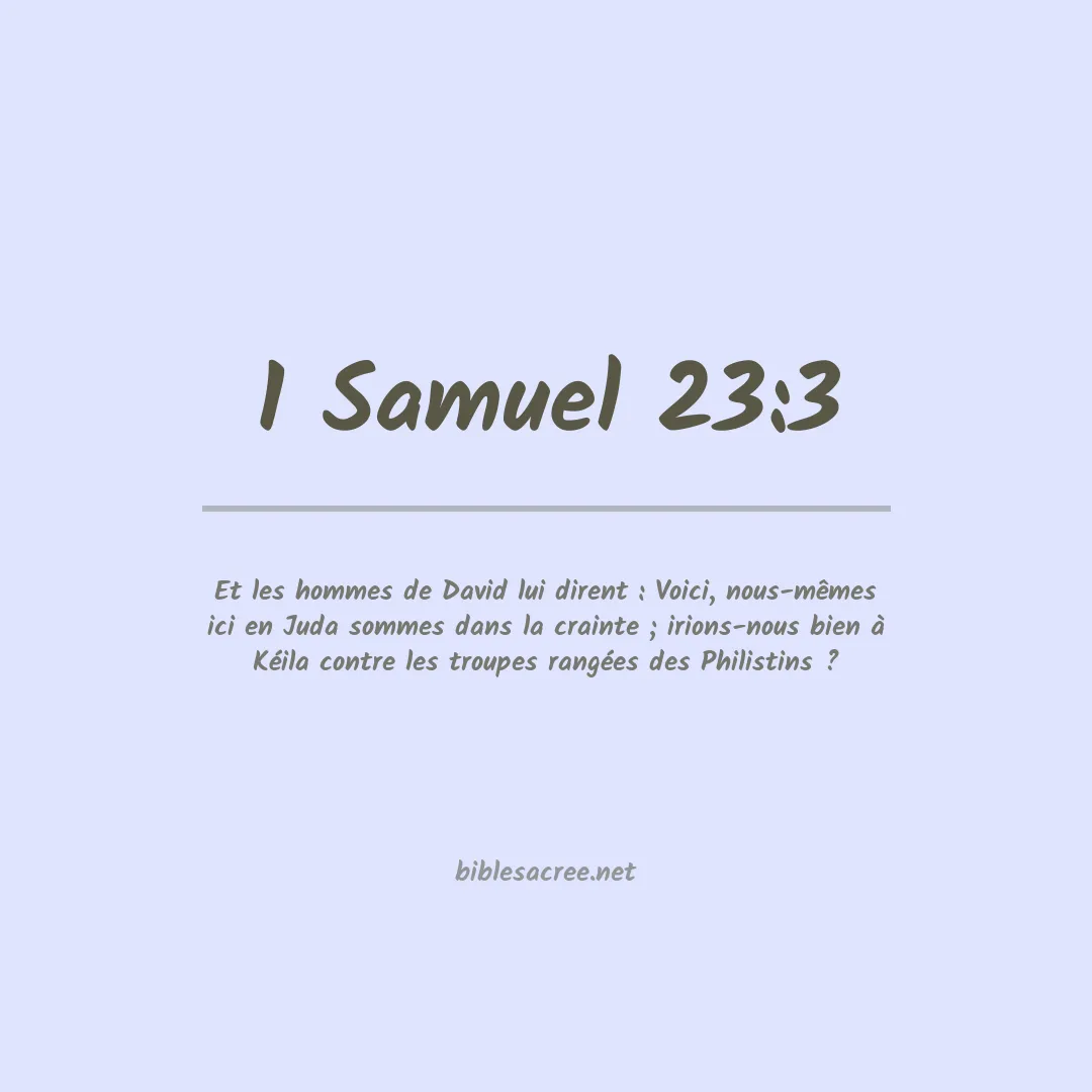 1 Samuel - 23:3