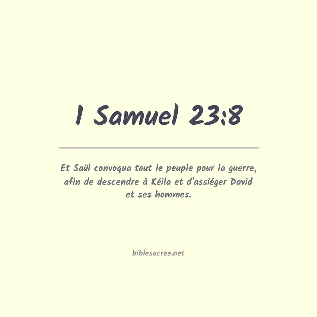 1 Samuel - 23:8