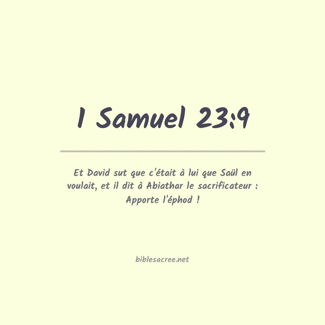 1 Samuel - 23:9