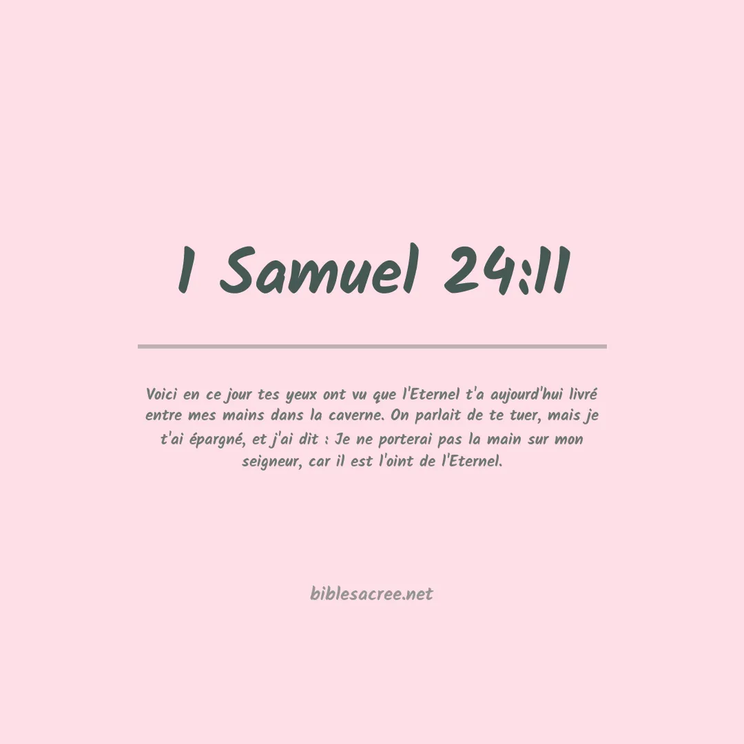 1 Samuel - 24:11