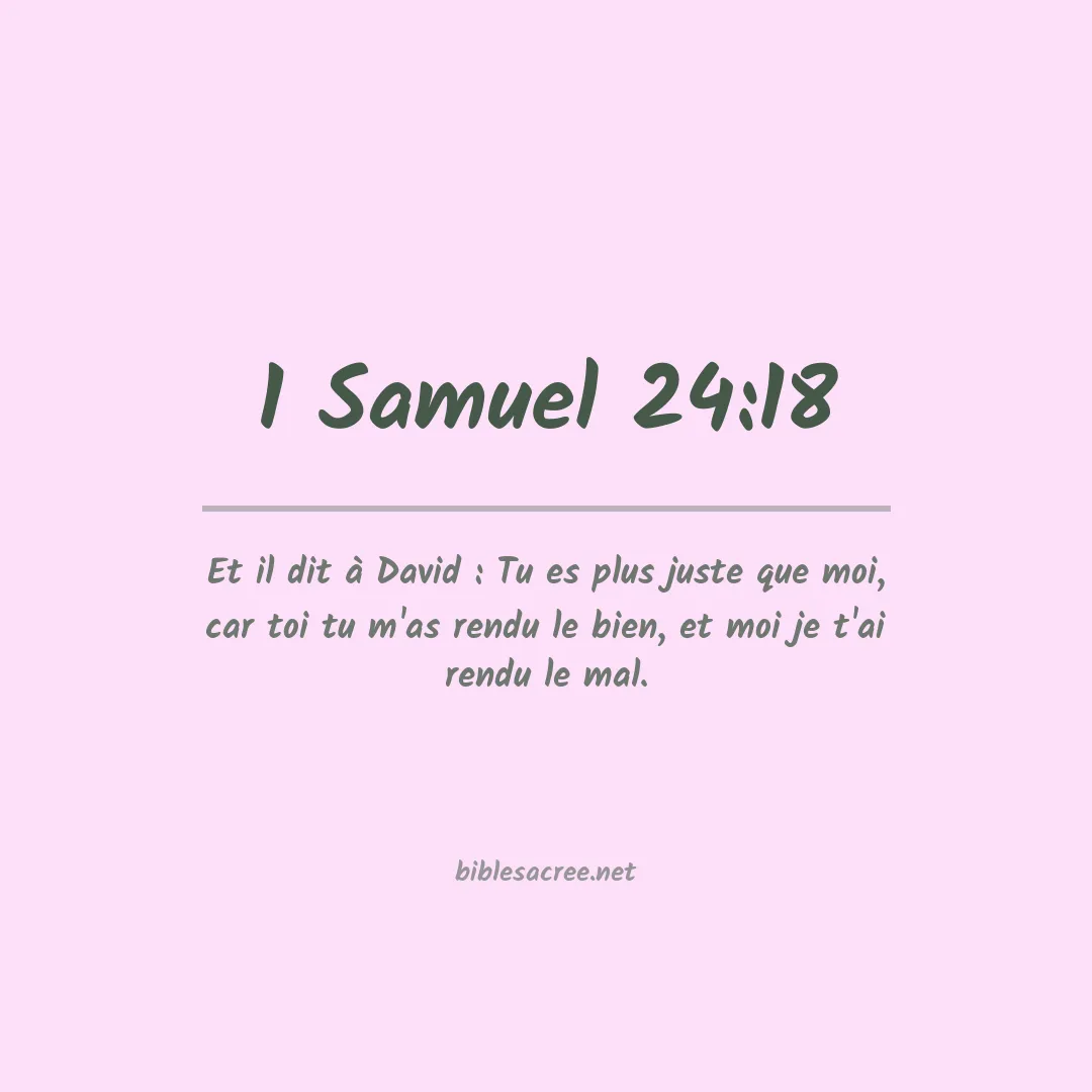 1 Samuel - 24:18