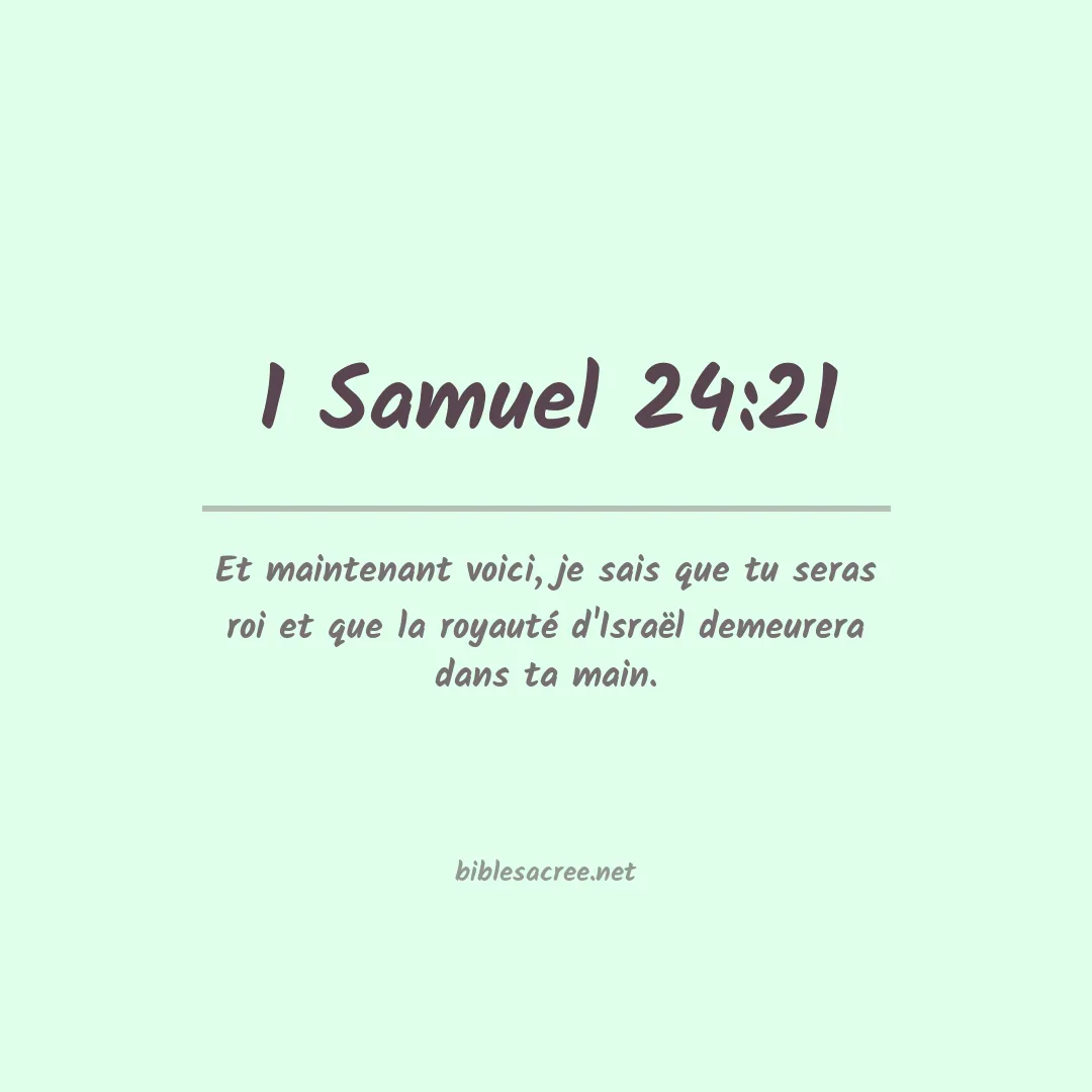 1 Samuel - 24:21