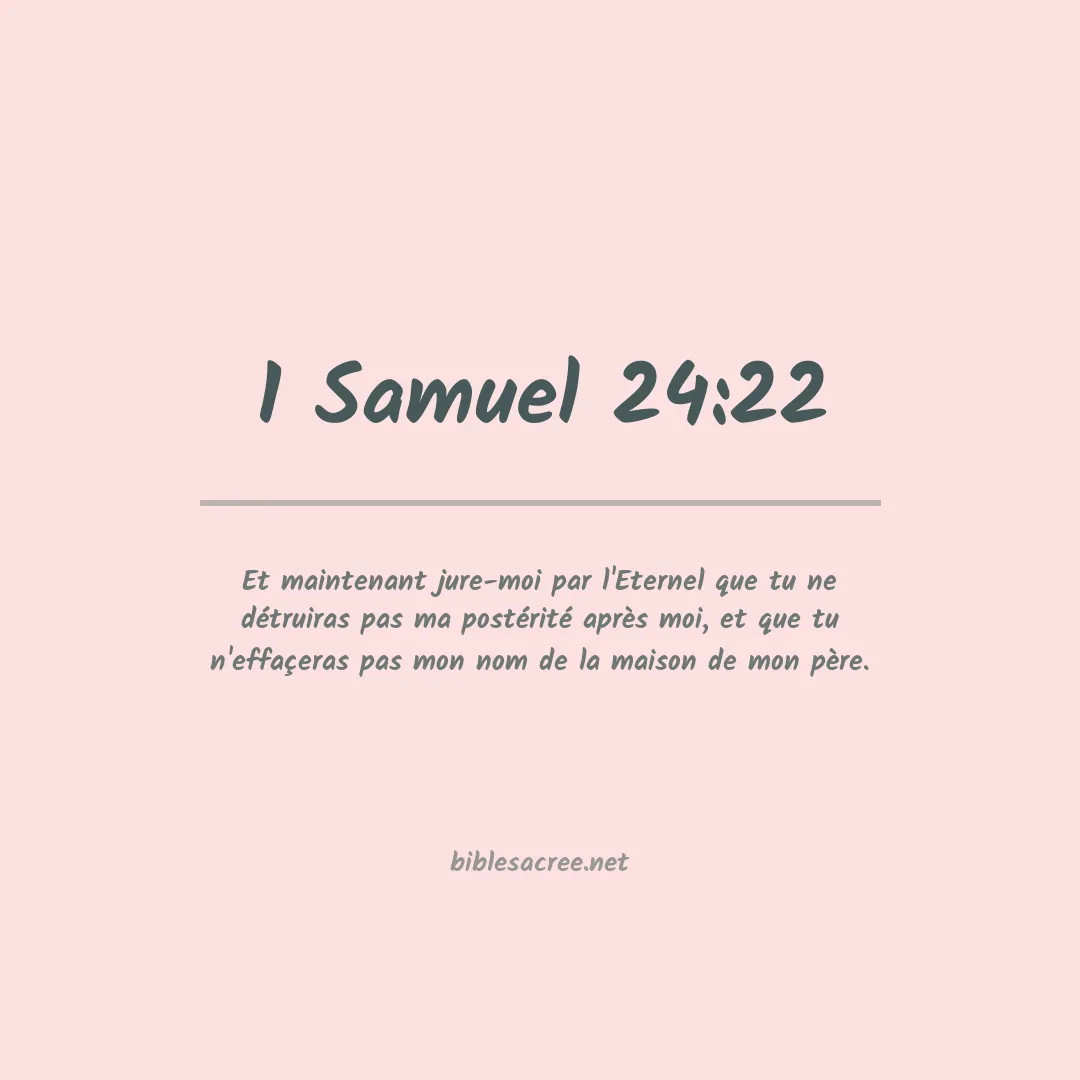 1 Samuel - 24:22