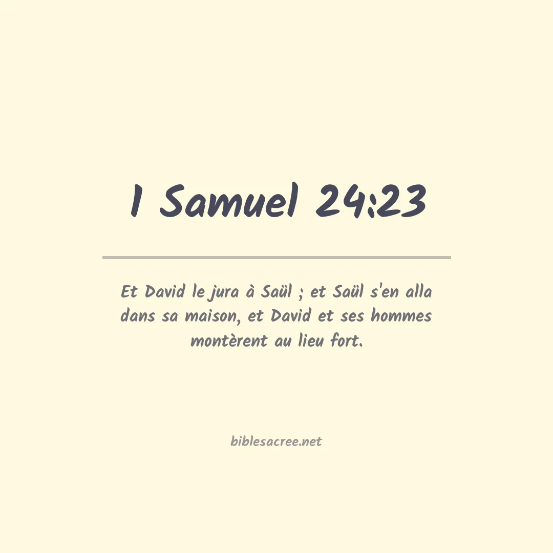 1 Samuel - 24:23