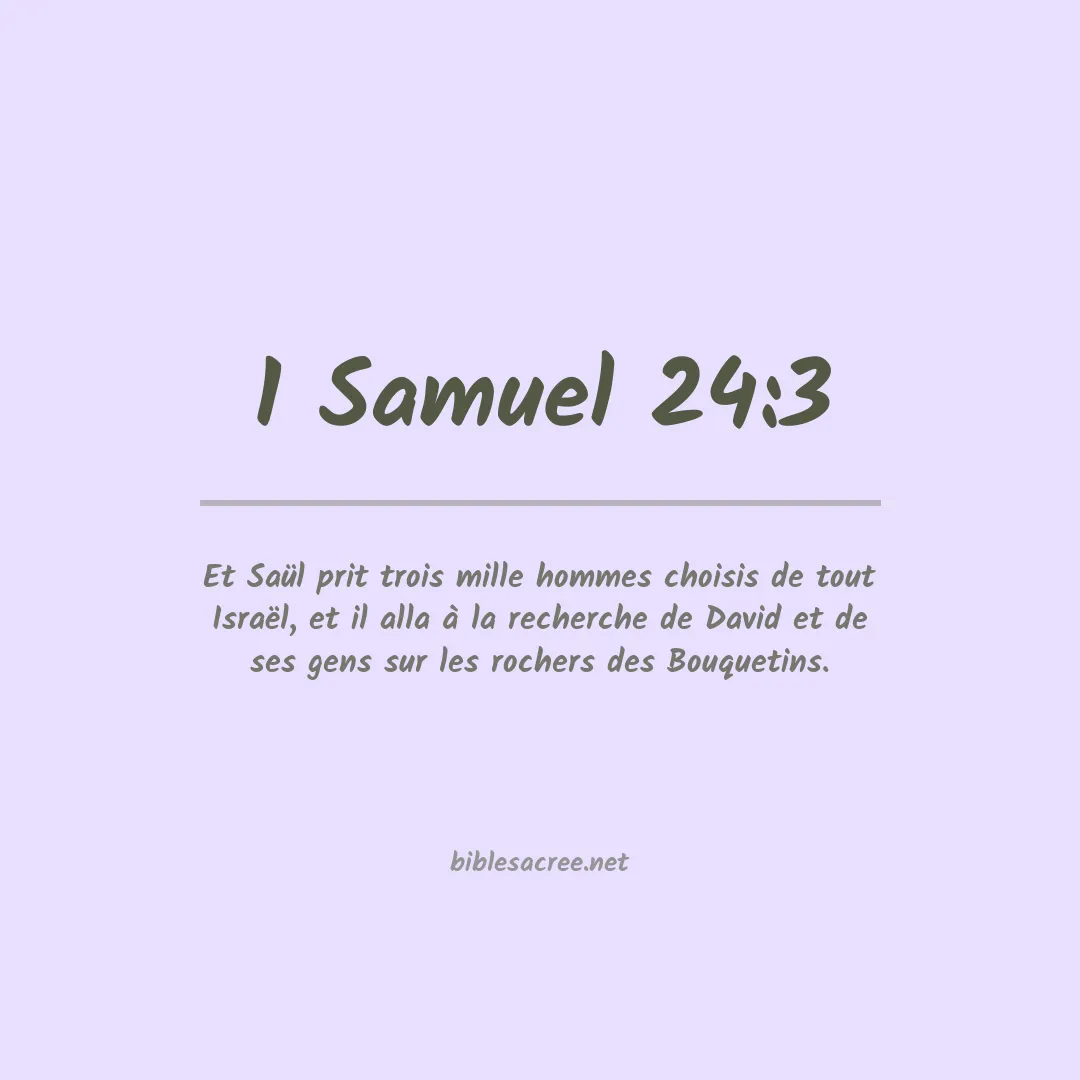 1 Samuel - 24:3