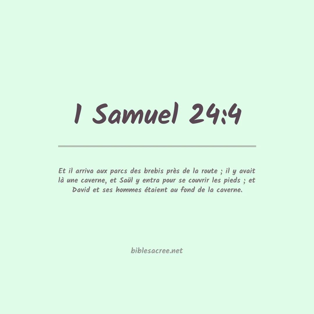 1 Samuel - 24:4