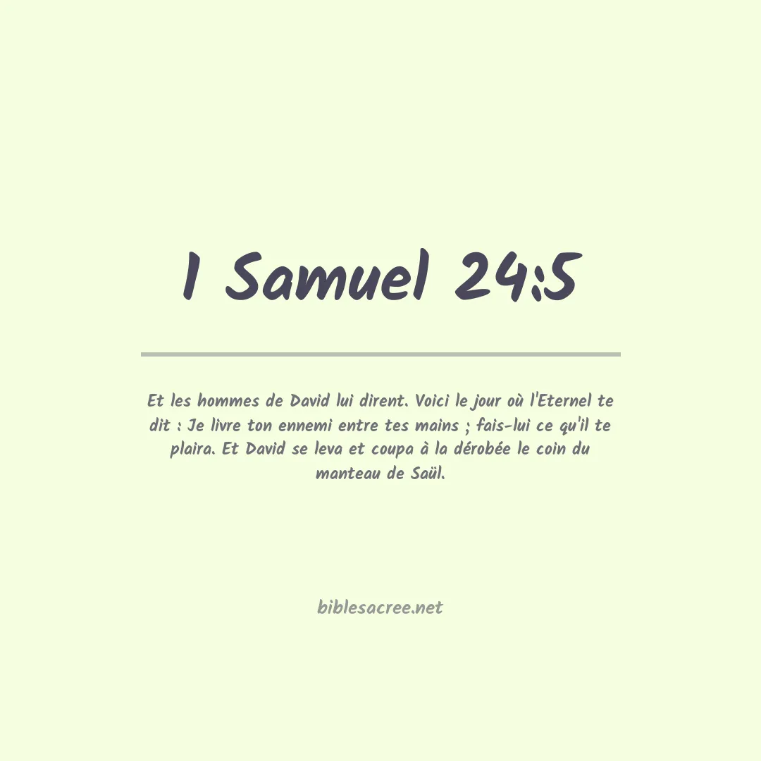1 Samuel - 24:5