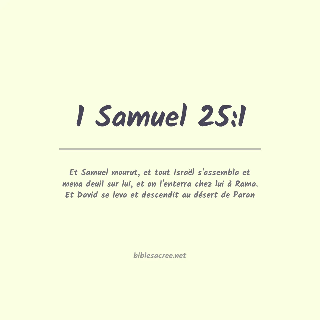 1 Samuel - 25:1