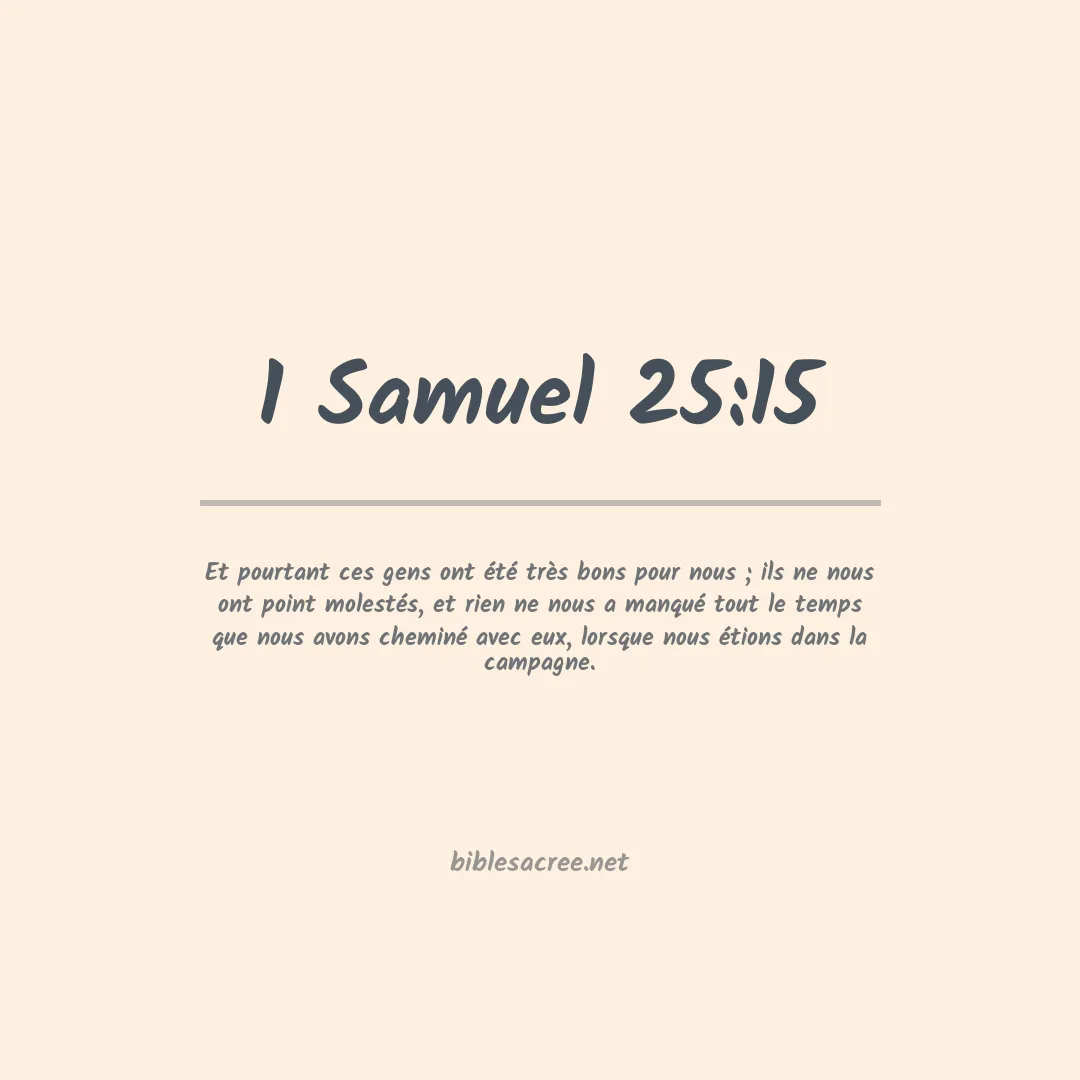 1 Samuel - 25:15