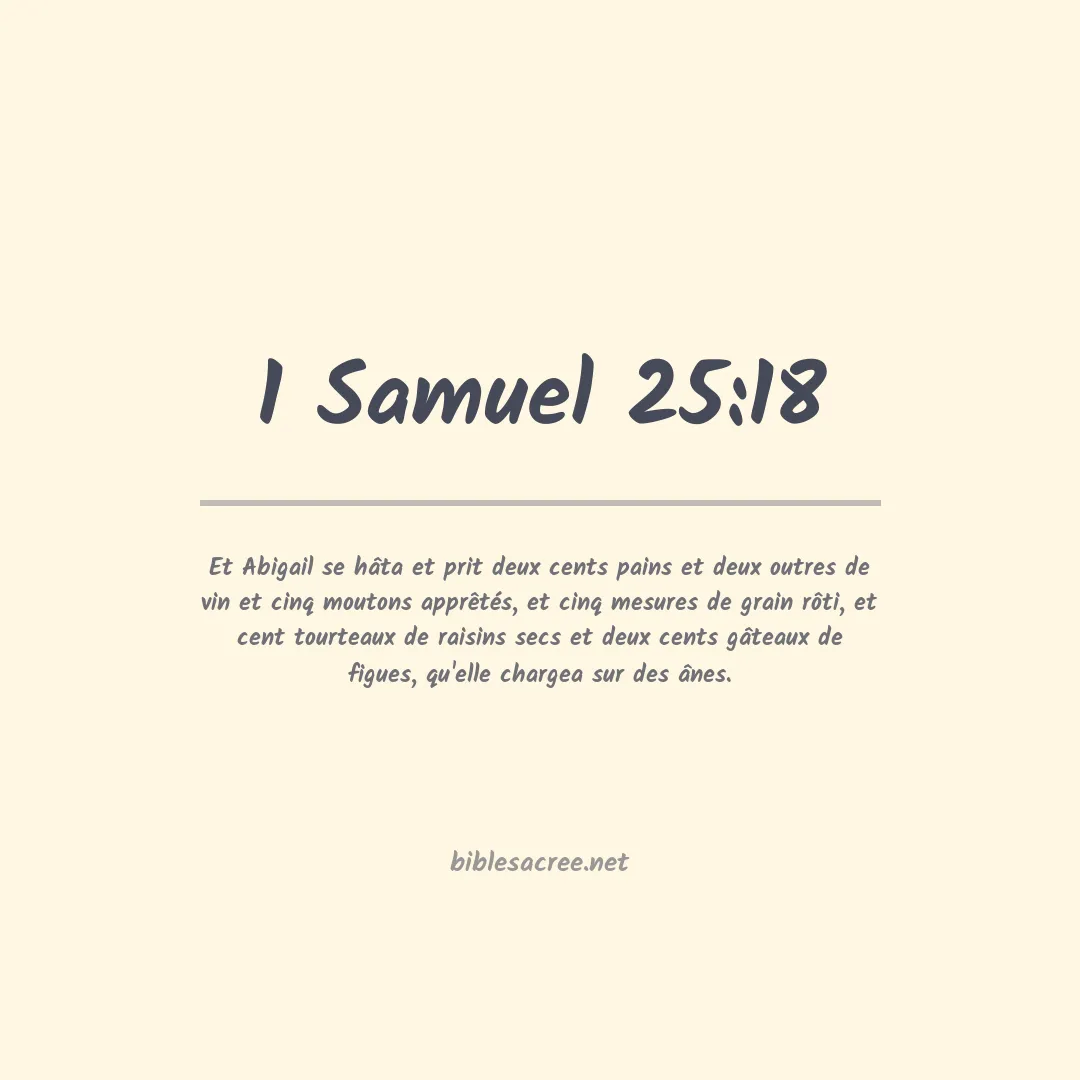 1 Samuel - 25:18