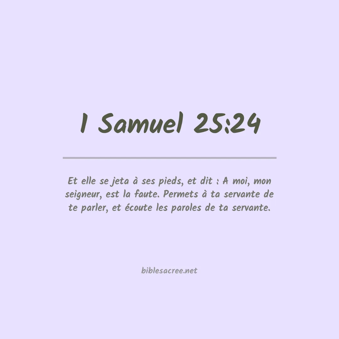 1 Samuel - 25:24