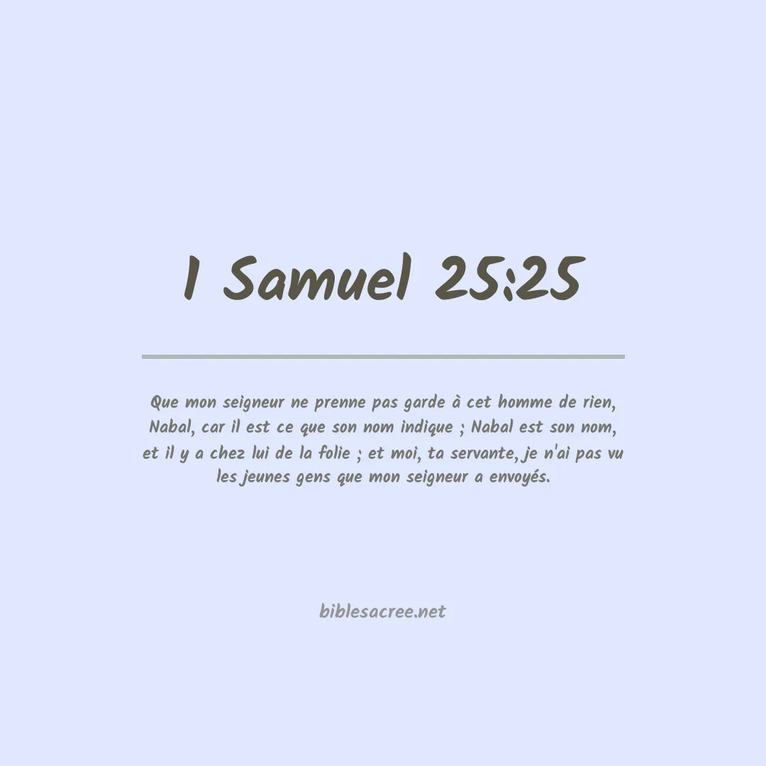 1 Samuel - 25:25
