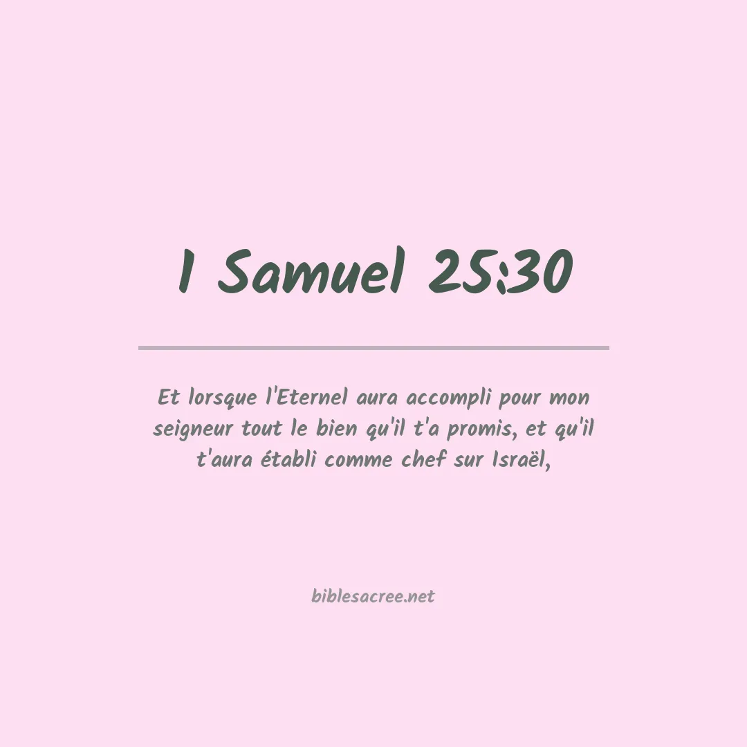 1 Samuel - 25:30
